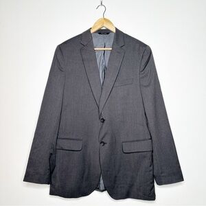Banana Republic Lanificio Fratelli Cerutti Grey Wool Tailored Fit Blazer 42R